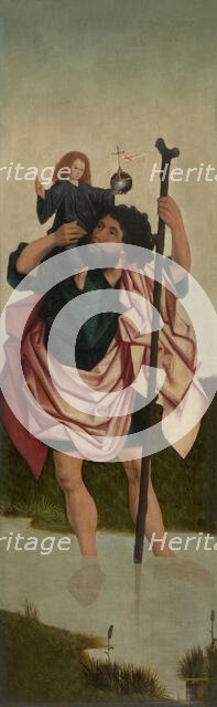 Saint Christopher, 1475-1499. Creator: Master of the Antwerp Triptych of the Virgin.