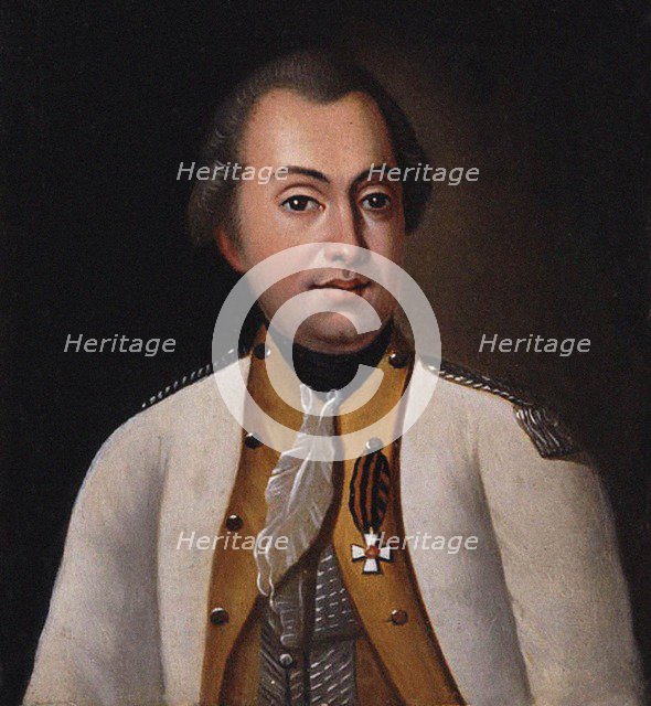Mikhail Kutuzov in the uniform of the Lugansk Pikineer Regiment, 1788, 19th century. Artist: Anonymous  