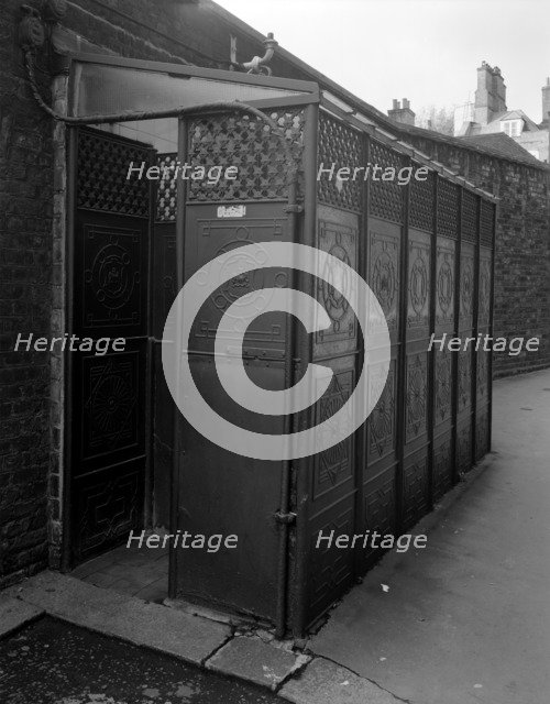 A cast iron public lavatory in Star Yard, Holborn, London, 1986. Artist: Paul Barkshire