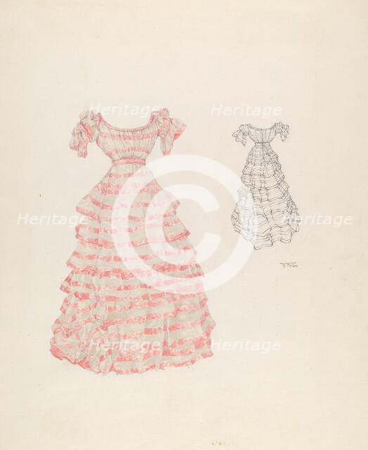 Dress, c. 1937. Creator: Arelia Arbo.