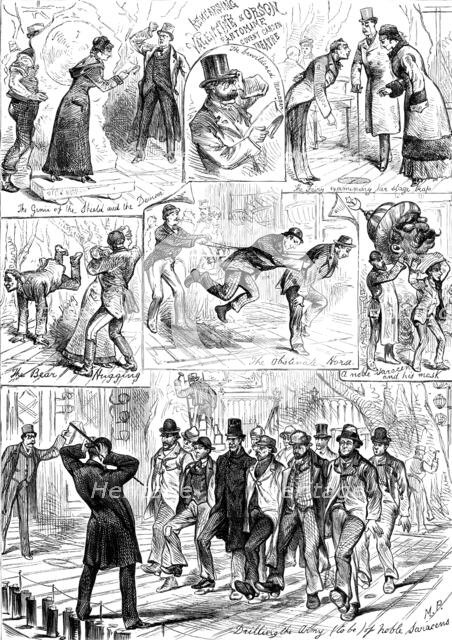 Preparing for the Pantomime, 1881. Creator: M. P..