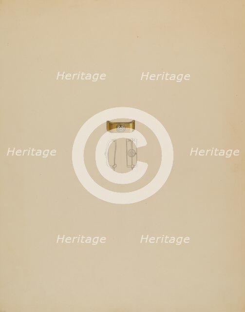 Tie Pin, c. 1936. Creator: Eugene Barrell.