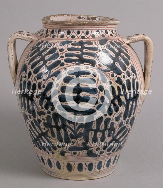 Two-Handled Jar, Italian, early 15th century. Creator: Unknown.