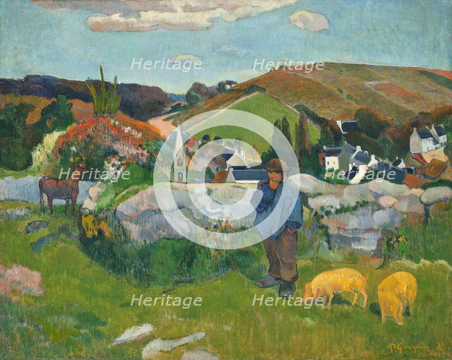 The Swineherd, 1888. Artist: Gauguin, Paul Eugéne Henri (1848-1903)