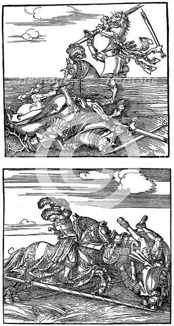 'Tournament scenes', 1515-1516, (1936). Artist: Albrecht Dürer