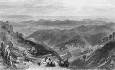 'Mussooree and the Dhoon, from Landour', 1845. Creator: Unknown.