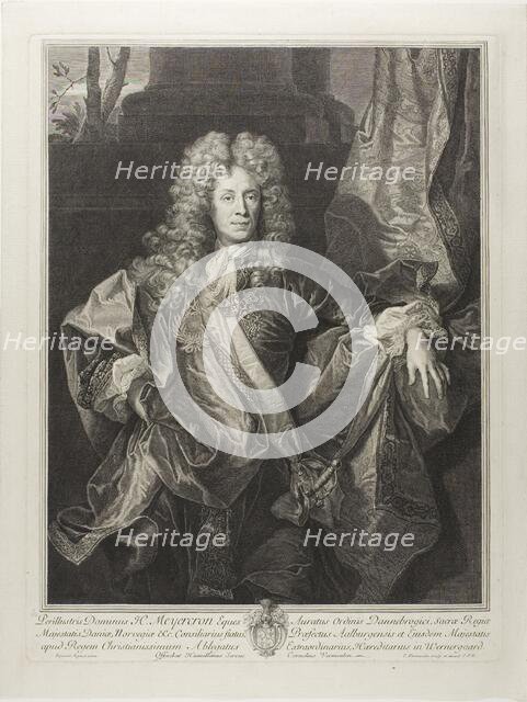Portrait of Henning Meyercron, 1693. Creator: Cornelis Vermeulen.