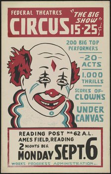 Circus, Reading, PA, [193-]. Creator: Unknown.