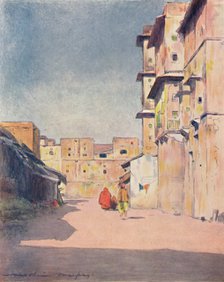 'A Street in Jeypore', 1905. Artist: Mortimer Luddington Menpes.