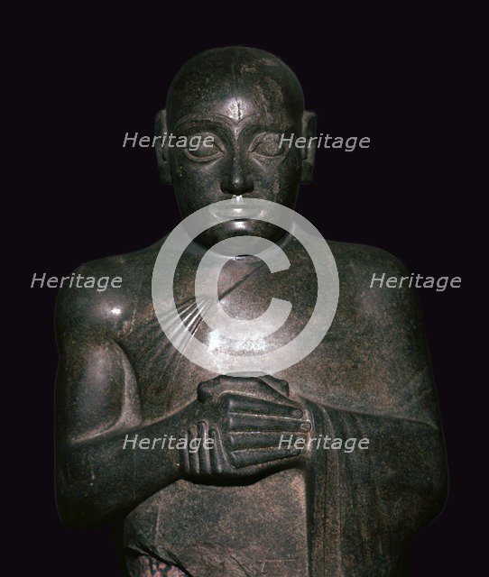 Statue of the Sumerian King Gudea, ruler of Lagash, c2130BC. Artist: Unknown