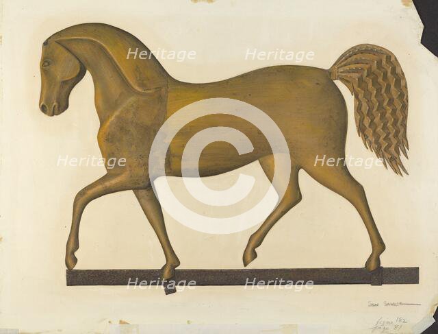 Horse Weather Vane, 1940. Creator: Selma Sandler.