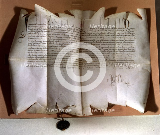 Bull of Innocent VIII naming Torquemada as the General Inquisitor.