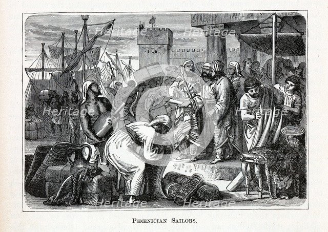 Phoenician Sailors, 1882. Artist: Anonymous  