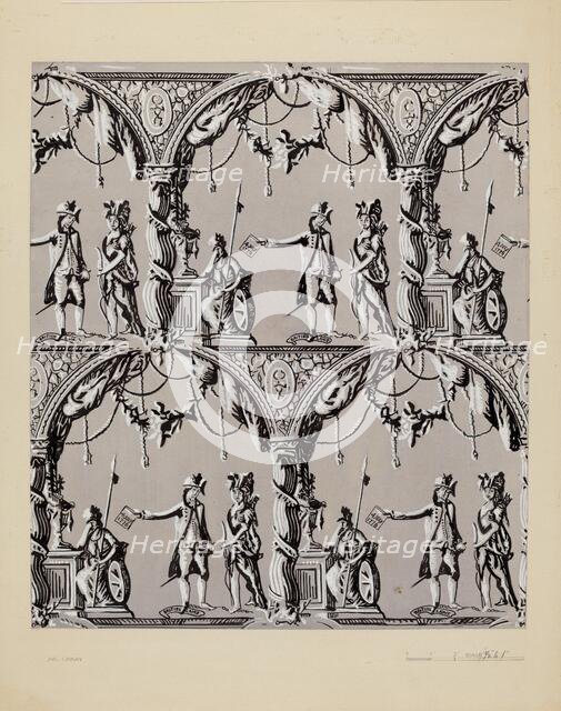 Wallpaper, c. 1937. Creator: John Garay.