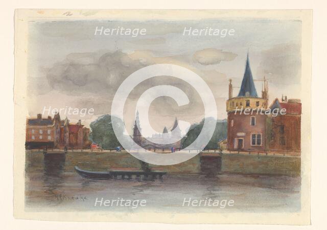 View of the Schreierstoren in Amsterdam, 1873-1938. Creator: Herman Eduard Knaake.