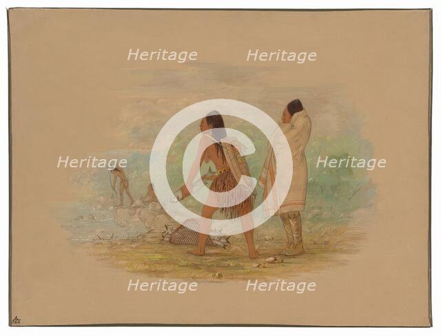 Flathead Indians, 1861. Creator: George Catlin.