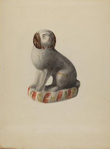 Pa. German Dog Figurine, c. 1937. Creator: Mina Lowry.