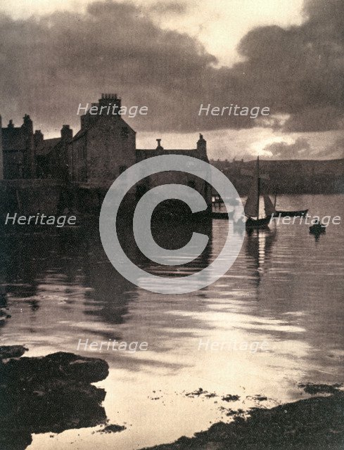 Lerwick Harbour, Shetland, Scotland, 1924-1926.Artist: JD Rattar