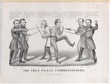 The True Peace Commissioners, 1865., 1865. Creators: Nathaniel Currier, James Merritt Ives, Currier and Ives.