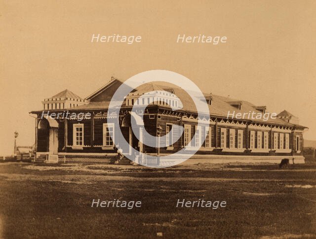 Barracks of the Tymovskoye Local Convict Camp in the Settlement of Rykovsk, 1880-1899. Creator: Innokenty Ignatievich Pavlovsky.