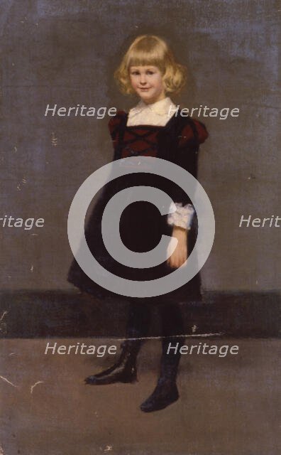 Untitled, Portrait of a Young Girl, ca. 1900. Creator: Kenyon Cox.