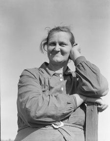 Arkansas mother, now a rural rehabilitation client, Tulare County, California, 1938. Creator: Dorothea Lange.