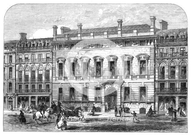 New building of the Garrick Club, King-Street, Covent-Garden, 1864. Creator: Unknown.