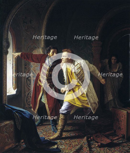 'Last Minutes of False Dmitriy I', 1879. Artist: Karl Gottlieb Wenig