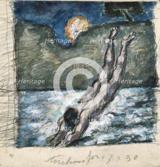 'The Diver', 1867-70. Artist: Paul Cezanne.