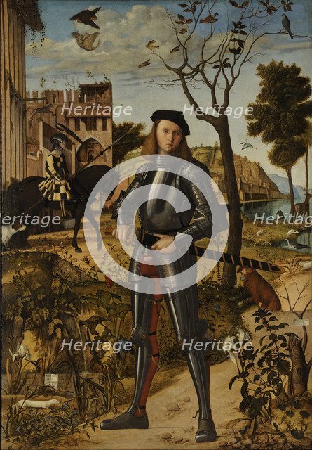 Young Knight in a Landscape, 1510. Artist: Carpaccio, Vittore (1460-1526)