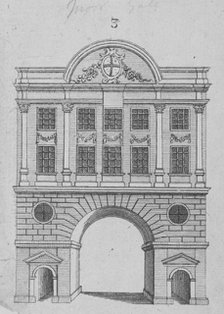 Moorgate, City of London, 1760.                                                         Artist: Anon