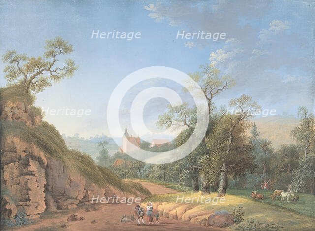Peasant Family in a Landscape, late 18th-19th century. Creator: Johann Friedrich Nagel.