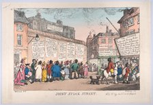 Joint Stock Street, March 10, 1808., March 10, 1808. Creator: Thomas Rowlandson.