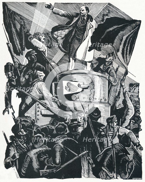 'The Life of Lenin', 1936. Artist: Pyotr Nikolayevich Staronossov.