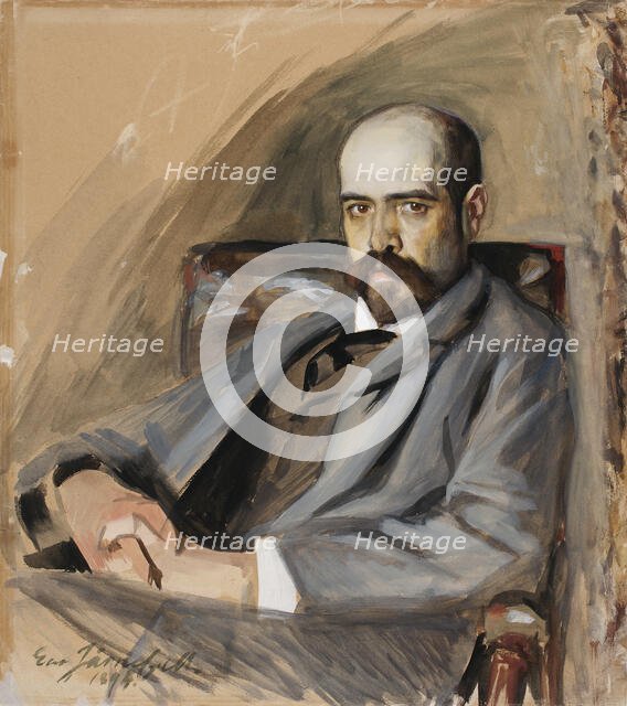 Portrait of Gunnar Berndtson, 1892-1894. Creator: Eero Jarnefelt.