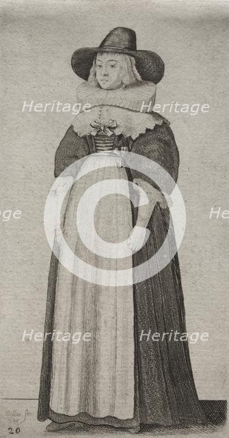 The Several Habits of English Women, from the Nobility to the Country Women..., 1640. Creator: Wenceslaus Hollar (Bohemian, 1607-1677).