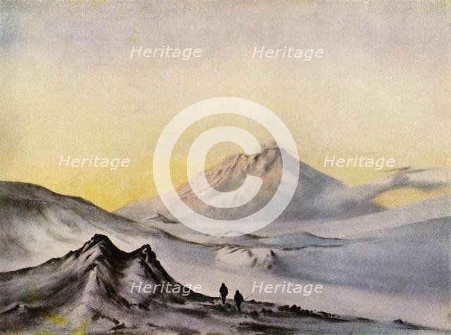 'Mount Erebus from Hut Point', c1911, (1943).  Creator: Edward Wilson.