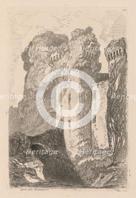 Liber Studiorum: Plate 24, Ragland Castle, Monmouthshire, 1838. Creator: John Sell Cotman (British, 1782-1842).