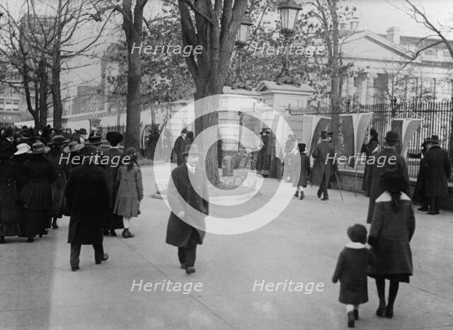 Woman Suffrage - Picket Parade, 1917. Creator: Harris & Ewing.