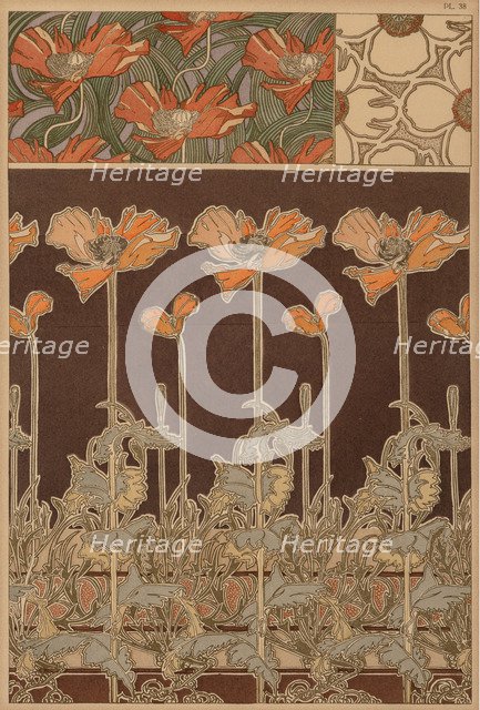 Textile design, c. 1900.