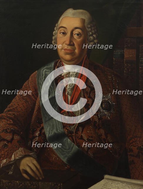 Portrait of Prince Yakov Petrovich Shakhovskoy (1705-1777), Second Half of the 18th cen. Creator: Anonymous.