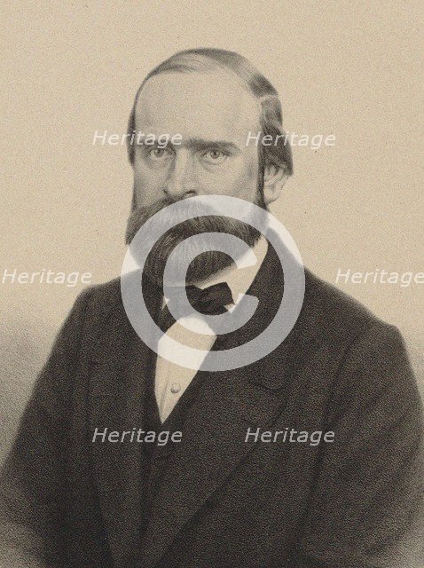 Portrait of the pianist and composer Alexander Dreyschock (1818-1869), 1860.