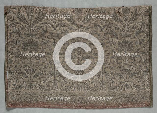 Textile Fragment, 1600s. Creator: Unknown.