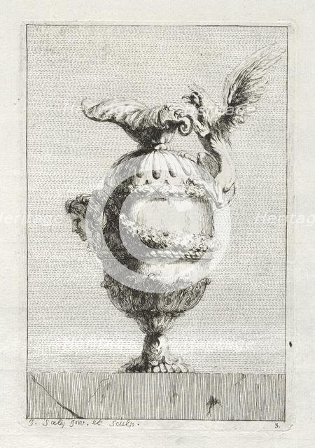 Suite of Vases: Plate 3, 1746. Creator: Jacques François Saly (French, 1717-1776).