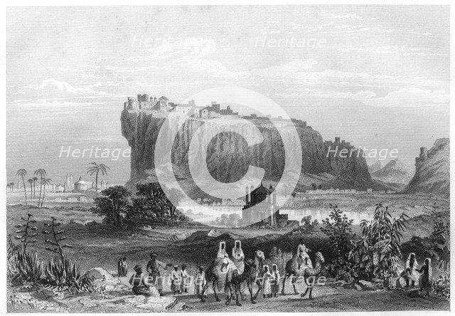 The hill fortress of Gwalior, India, c1860. Artist: Unknown