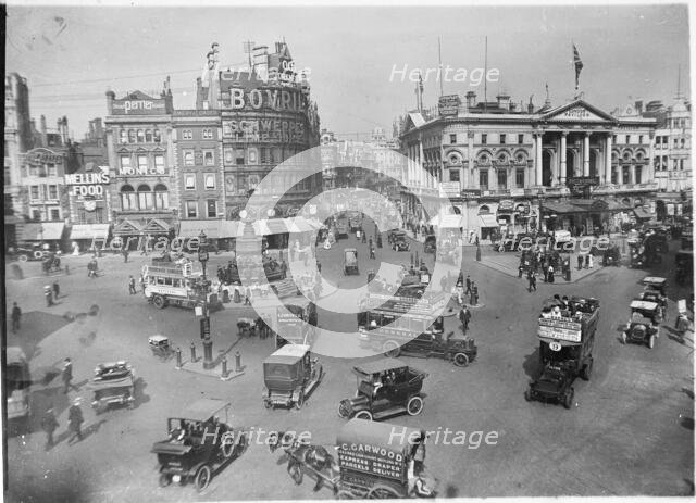 Piccadilly Circus, City of Westminster, London, 1911. Creator: Unknown.