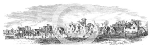 New Almshouses at Watford erected by the Salters’ Company of London, 1864. Creator: Unknown.