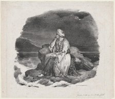 I Dream of Her in the Crashing Waves, 1818. Creator: Theodore Gericault.