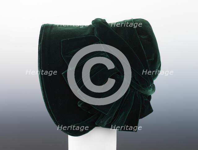 Evening bonnet, American, ca. 1847. Creator: Unknown.