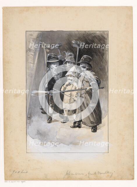 Five children in fancy dress, 1870-1937.  Creator: Willem Wenckebach.